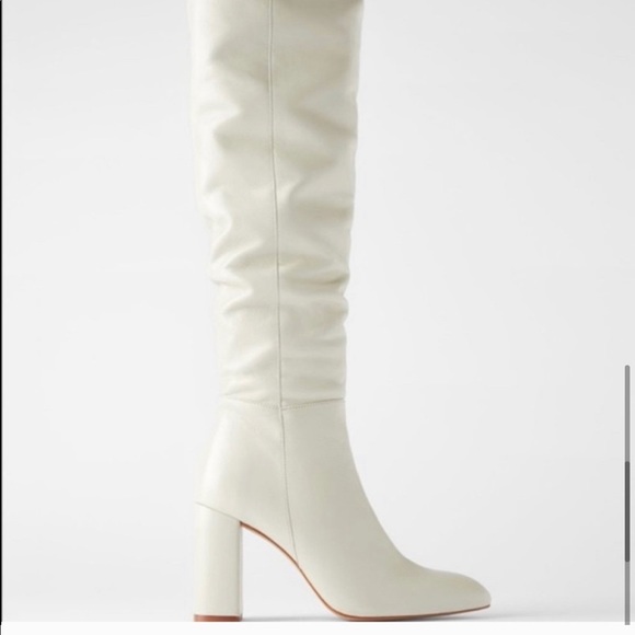 ZARA KNEE HIGH BOOTS - Picture 4 of 5